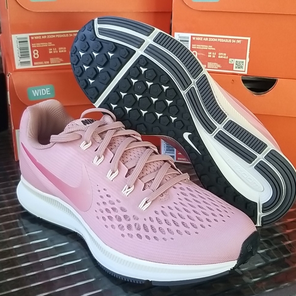 Nike Shoes - Nike Air Zoom Pegasus 34 Running Wide Width Pink